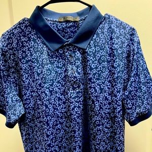 G/fore Floral Print golf shirt, size M. G Fore. G4.